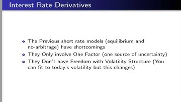 Interest Rate Derivatives a Quick Wrap Up:Heath-Jarrow-Morton(HJM) Libor-Market-Model(LMM)