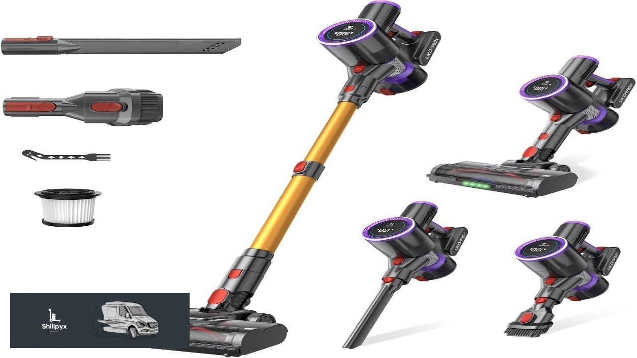 Cordless Stick Vacuum Cleaner: 500W 45KPA 45Mins with Powerful Suction Self Standing