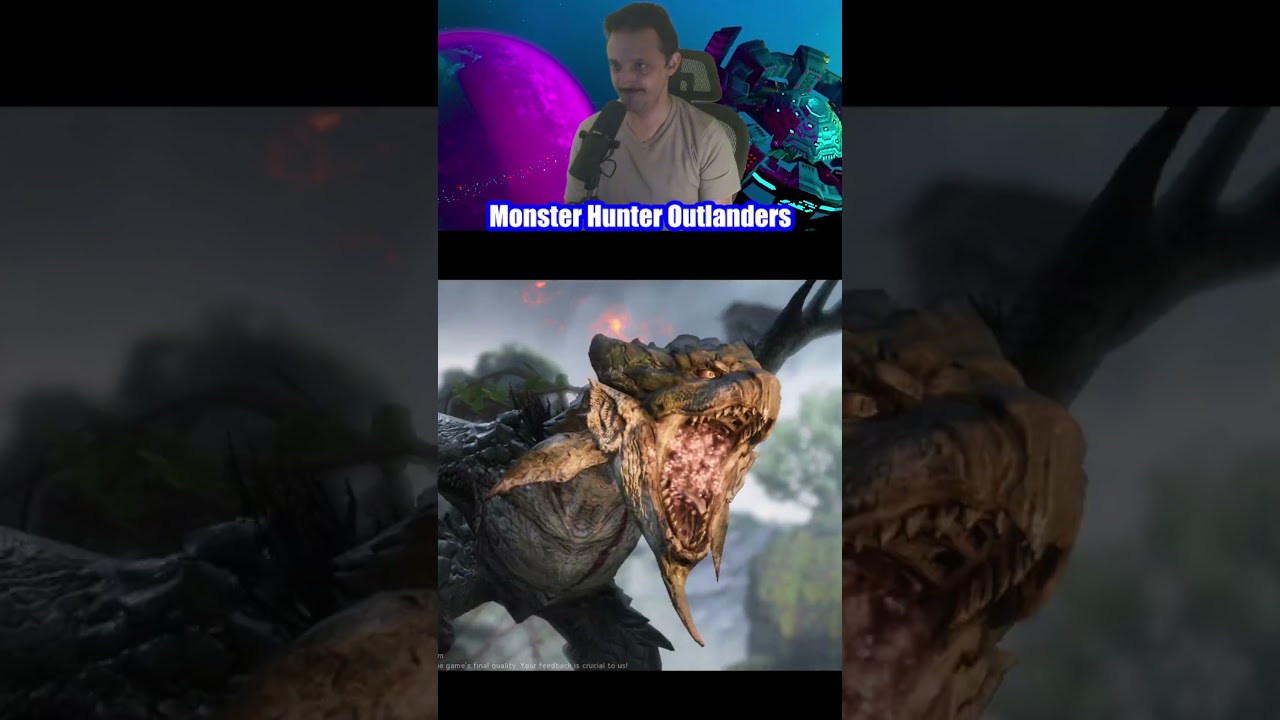Rathian chases me! | Monster Hunter Outlanders | Beta | Mobile | Google Pixel 8 Pro