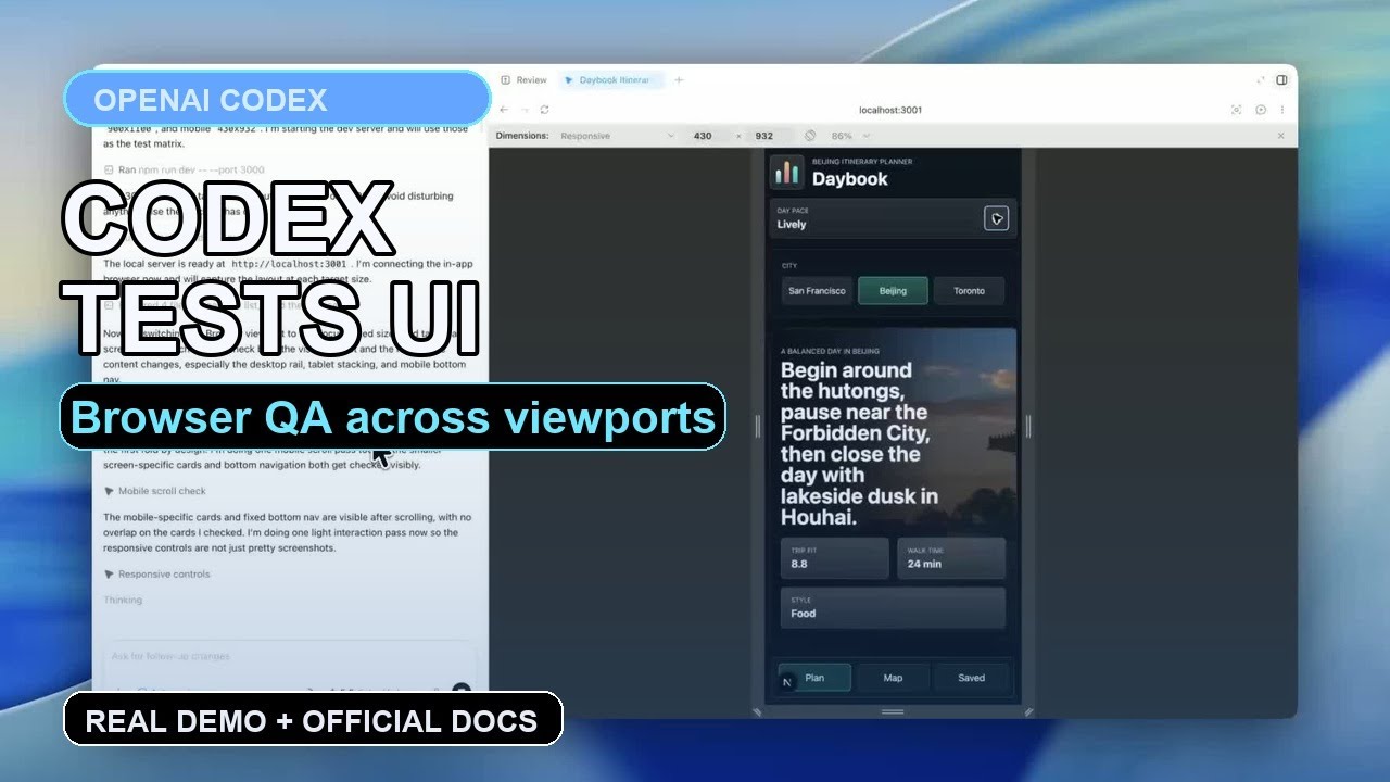 Codex Can Now Test Your UI - YouTube