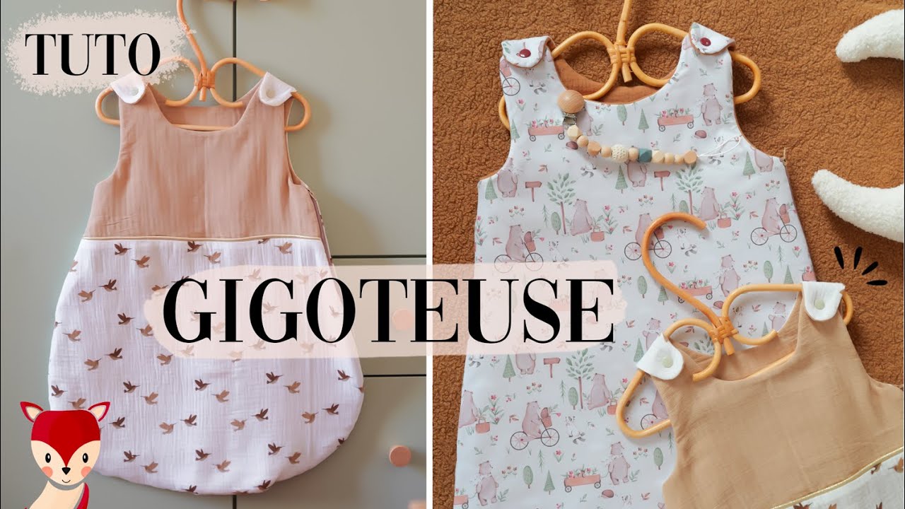 Tuto couture - La gigoteuse bébé 👶🏻 - patron gratuit 🎁