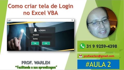 Como criar tela de Login no Excel usando Photoshop Online - Aula 2
