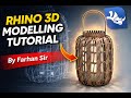 Rhino 3D Modeling Tutorial for Product Designers | Step-by-Step Lantern Design #Rhino3D
