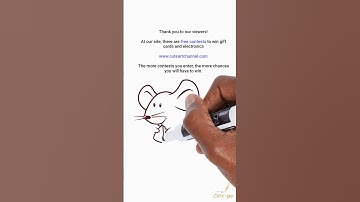 How To Draw A Cute Mouse With Cheese #shorts #easydrawing #mouse #cheese