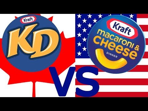 American Mac 'N' Cheese Vs. Canadian Kraft Dinner