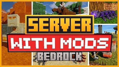 🟨 HOW TO CREATE a MINECRAFT BEDROCK SERVER with MODS in ATERNOS