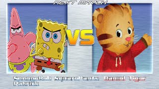M.u.g.e.n Battles Spongebobpatrick Vs Daniel Tiger Spongebob Vs Daniel Tigers Neighborhood