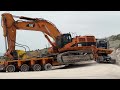 Climbing The Mountain With Caterpillar 385C - Fasoulas Heavy Transports - 4k