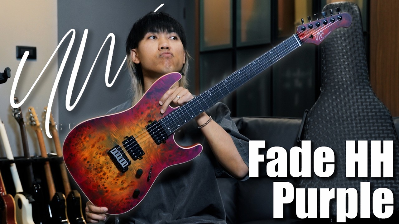UW Guitarworks Fade - Purple กีตาร์สุดเดิร์น ราคาสบายกระเป๋า !
