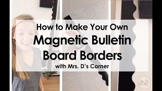 DIY Magnetic Bulletin Board Borders (Dollar Tree Hack!) | Easy Classroom Decor with Magnetic Tape