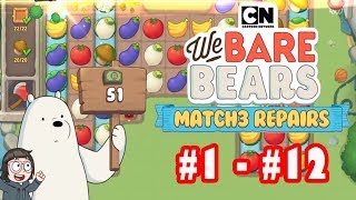 We Bare Bears: Match 3 Repairs Level 1 to Level 12 Walkthrough Gameplay screenshot 2