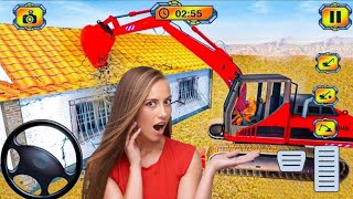 Mega Machines Road Construction - Uphill Road Builder Simulator - Android Gameplay screenshot 4