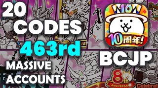 [463rd] (JP) The Battle Cats Massive Giveaways (20 Accounts!)
