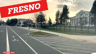 FRESNO CALIFORNIA, FRESNO HIGH SCHOOL, DRIVING DOWNTOWN