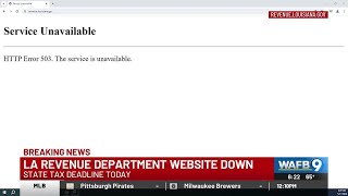 La. Department of Revenue website temporarily unavailable