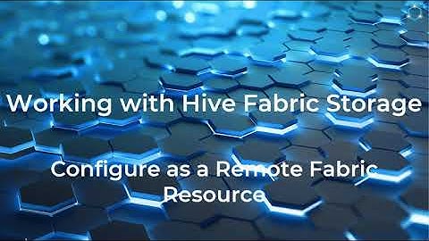 Hive Fabric CE Storage Optimization
