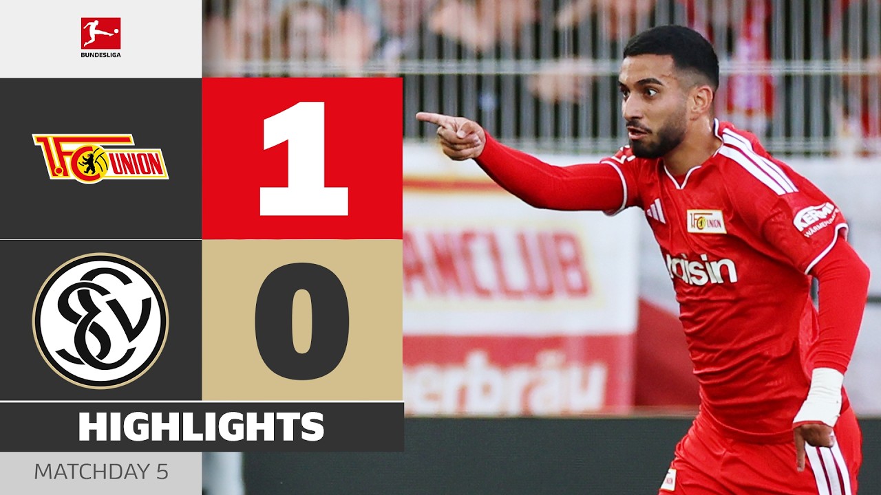 [분데스리가] First Win Of The Season! | UNION BERLIN – SV ELVERSBERG | Highlights | Matchday 5 – Bundes