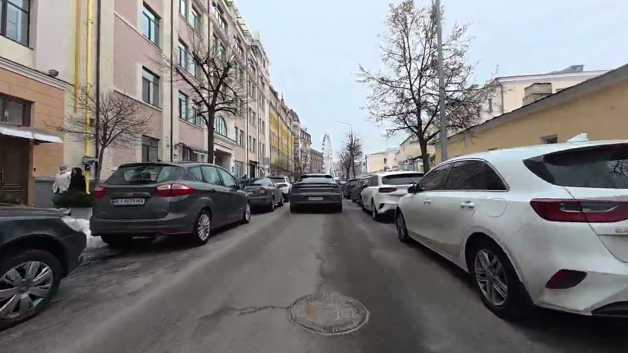 м.Київ. Дорога з вул. Архипенка на Верхній Вал 20, 26 лютого 2026 (HD, 60 fps)
