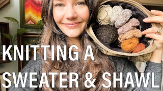 I Finished Knitting a Sweater 🧶 Stephen West’s Slipstravaganza Grows 🧶 & I Cut My Own Hair 💇🏻‍♀️