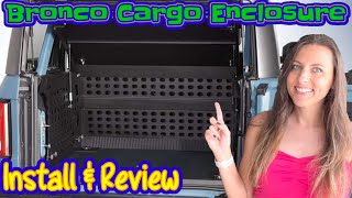 Ford Accessories Cargo Area Enclosure Deluxe Raised Lid for Bronco Install & Review Tonneau Tuffy