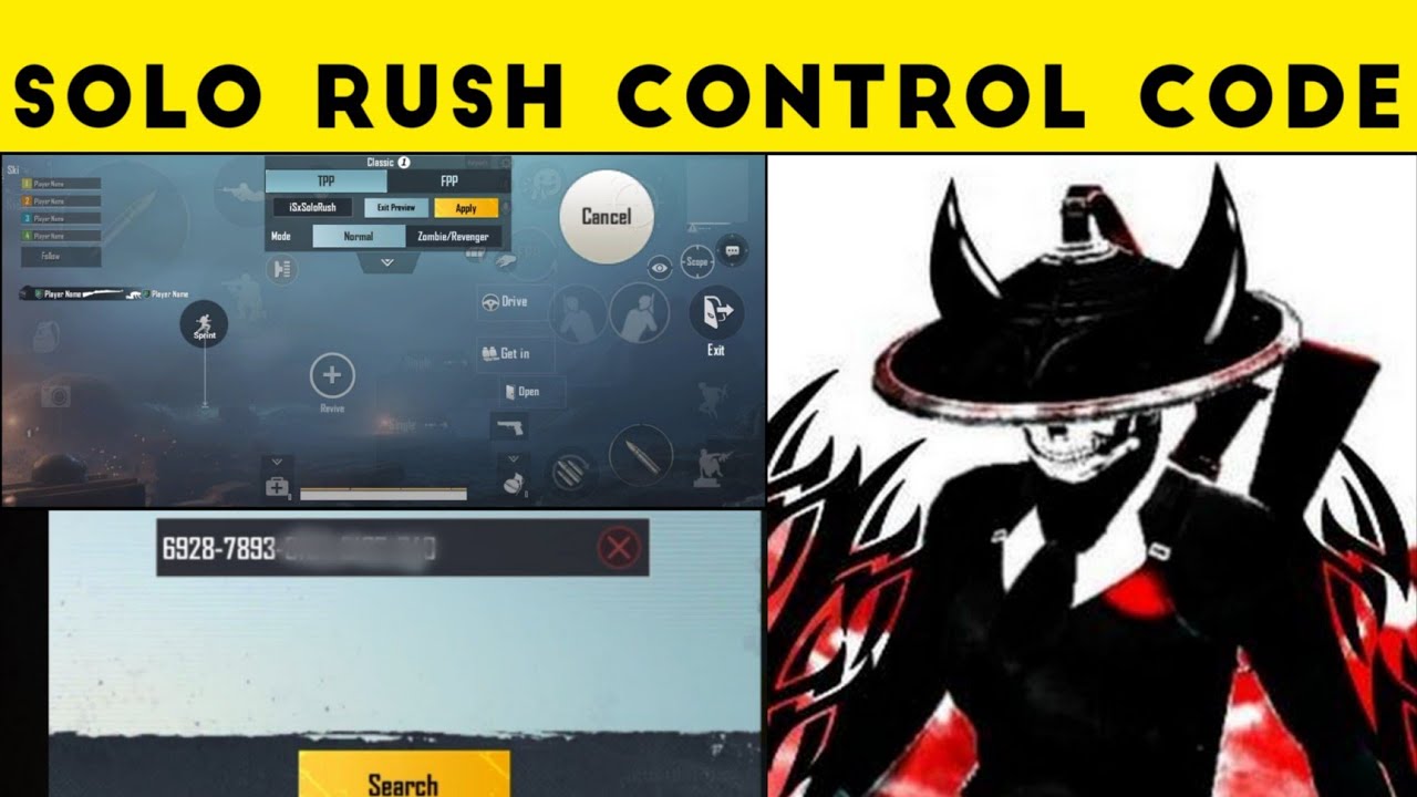 Solo Rush Control Code ||  Best 5 Fingers Claw || @solorush