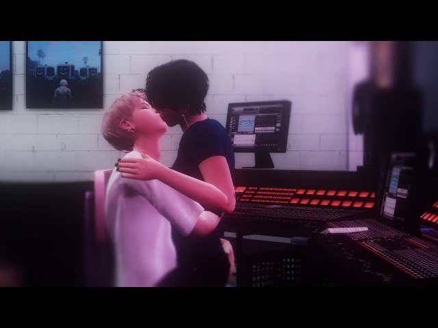 Just Yoonmin Kissing in the Studio (Sims 4) class=