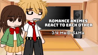 Romance animes react to each other // 3/4 maid-sama // F1owers