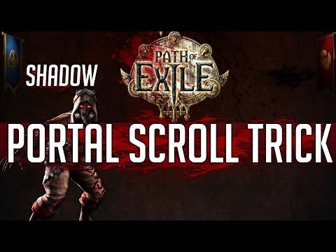 Path Of Exile - Portal Scroll Trick (Dominus Boss Fight)