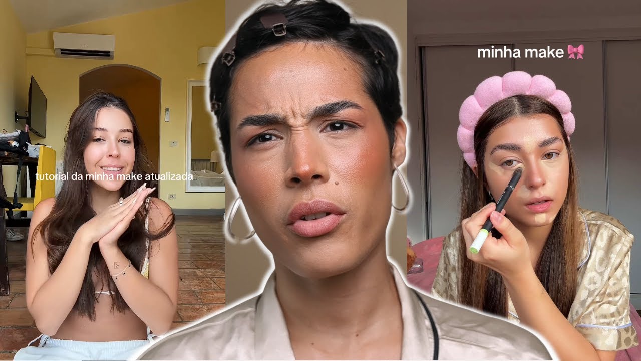 JULGANDO AS MAKES DAS FAMOSAS DO TIKTOK (e reproduzindo) - Camila Dal e Yas Takada