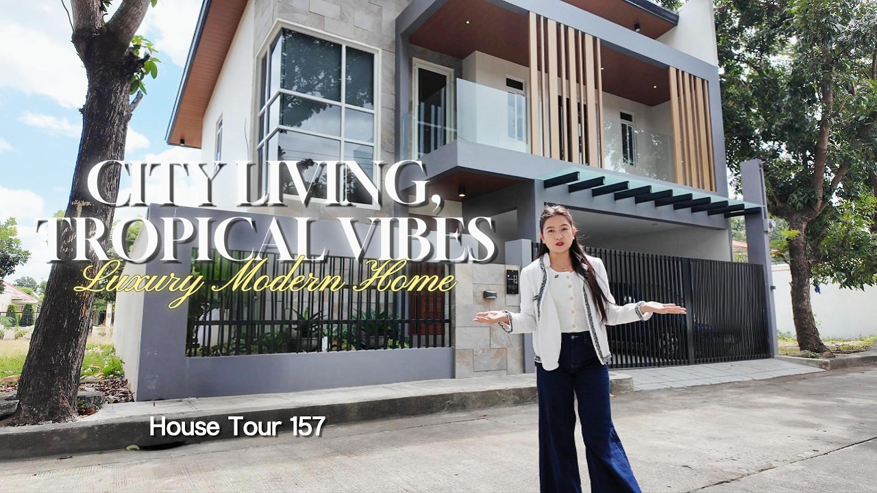 House Tour 157 l City Living, Tropical Vibes with this Modern Luxury Home for Sale in Angeles City!