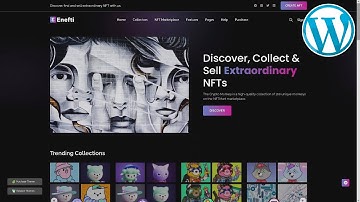 Enefti NFT Marketplace Website ★ WordPress Themes & Templates ★