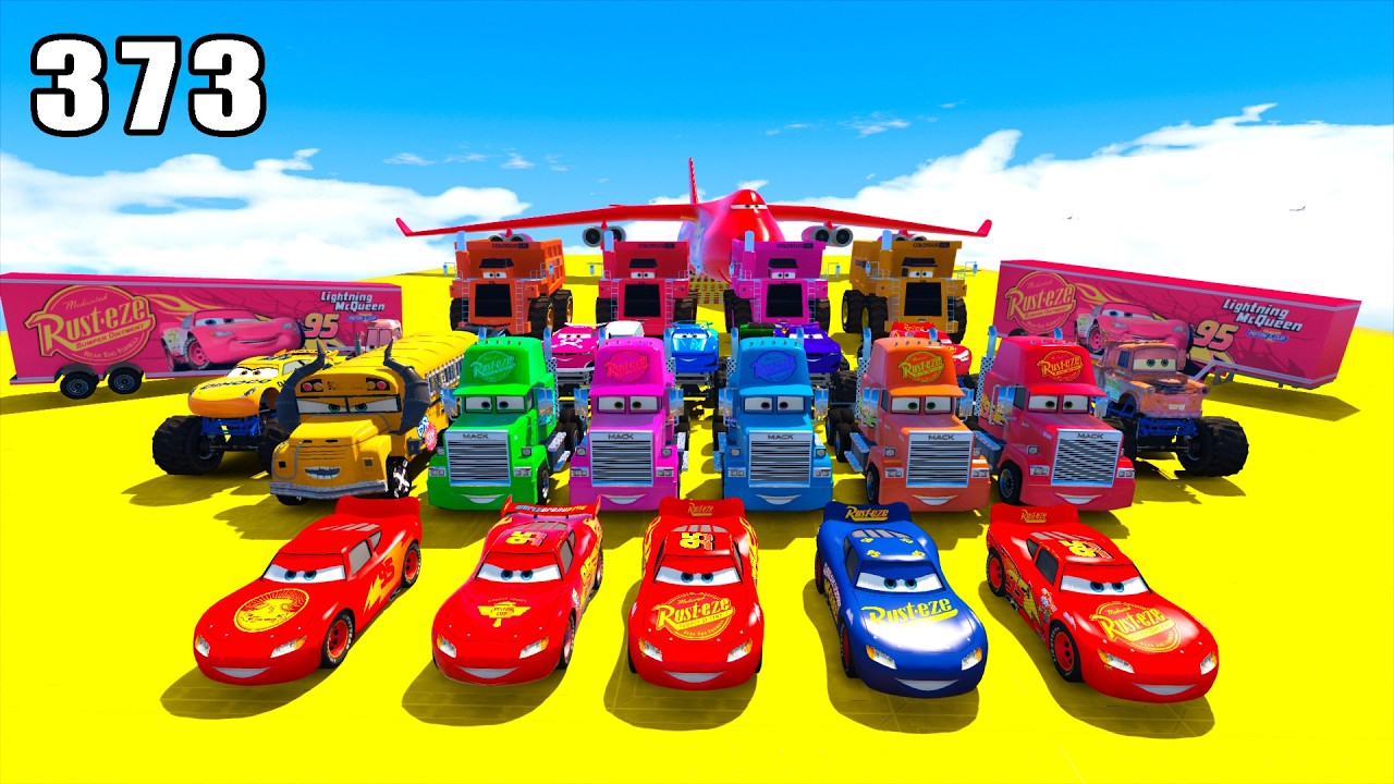 GTA V Mods Stunt Car Racing Challenge 🚙 By SPIDER-MAN With Amazing Super Cars monster trucks ep 373