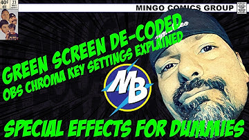 OBS Green Screen Settings Made Simple for Twitch  / YouTube  / Mixer