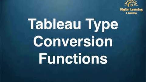 35 Tableau Type Conversion Functions  | Full course below link | Online Training app below link