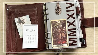 Chatty personal planner setup for 2024! || Moterm Personal Luxe in Chestnut