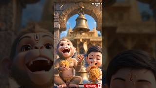 Bal Hanuman Live Miracle Challenge! 🐒🕉️ Type 'Jai Hanuman' in Comments! #shorts #kidsanimation