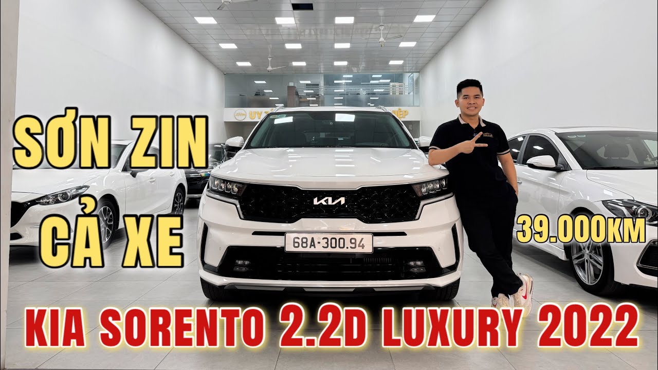 Siêu phẩm Kia Sorento dầu Luxury 2022 lăn bánh 39.000km | Sơn zin cả xe | Zalo: 0888332279 (Trung)