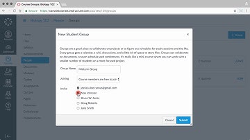 Groups  Creation and Interaction   Canvas Tutorial Video Series