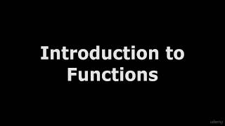 11 Introduction to Functions -  [ Udemy Paid Course For Free ]