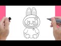 كيف ترسم لابوبو How To Draw LABUBU Step By Step 