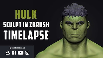 HULK zbrush timelapse