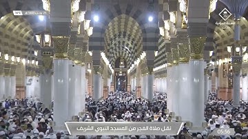 صلاة الفجر من #المسجد_النبوي_الشريف - السبت 1443/07/25هـ.. تلاوة الشيخ أحمد بن طالب حميد