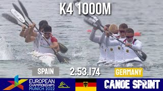 K4 Men 1000m Final A | GERMANY CHAMPION | European Championships Munich 2022 | WAYkVlogs
