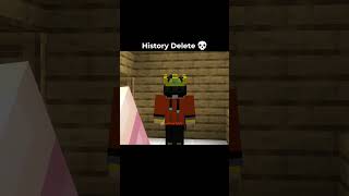 History Delete 💀#minecraft #funny