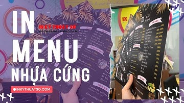 In menu nhựa chống thấm nước, menu nhựa tấm cầm tay, menu nhựa quyển đóng gáy lò xo