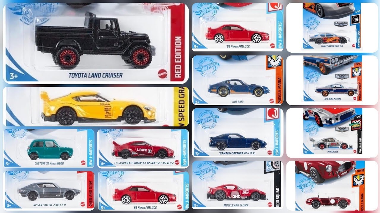 Hot Wheels 2021 Red Edition Cars, Red 