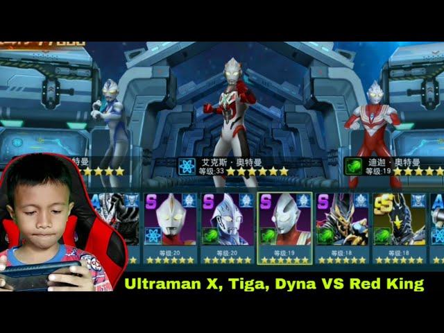 ULTRAMAN X, TIGA, DYNA VS MONSTER RED KING | RAYHAN RIZKY 05 class=