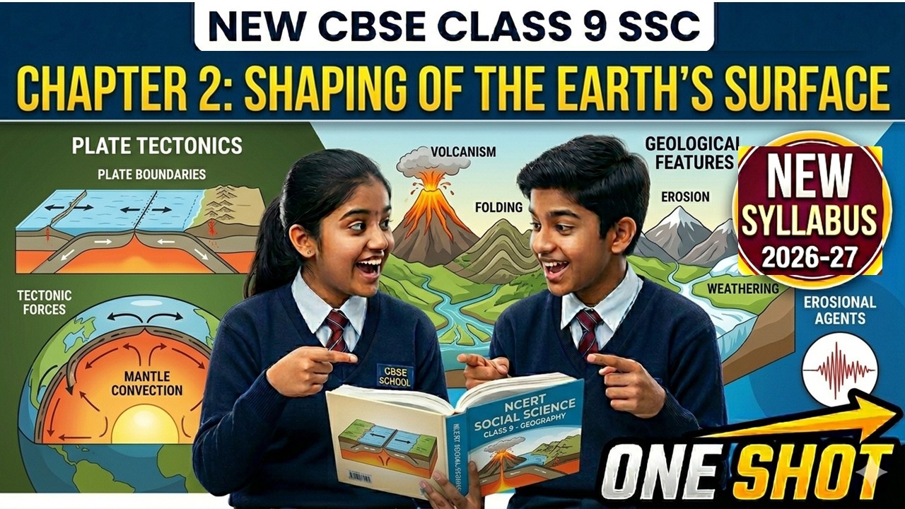 Shaping of the Earth's Surface | Chapter 2 Social Science Class 9 | ONE ...