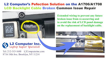 Flexgate Backlight LCD Cable Broken Repair Perfect Solution on MacBook Pro A1708 A1706 A1707