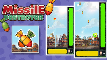 Missile Destroyer || Construct 3 Game Template || Source code